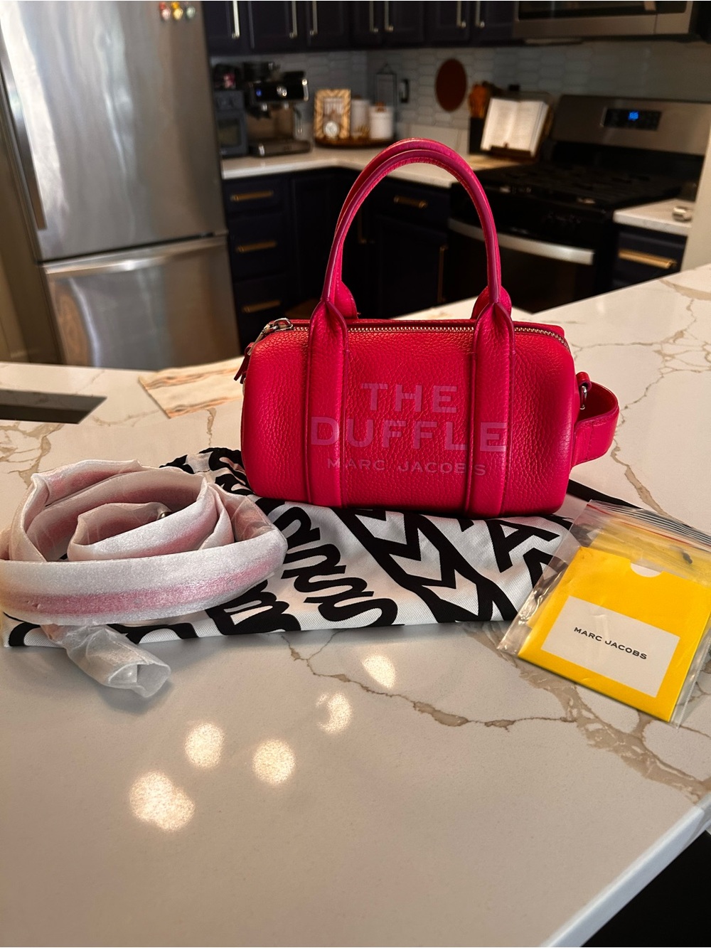 Marc Jacobs Mini Duffle Bag in Bright Pink